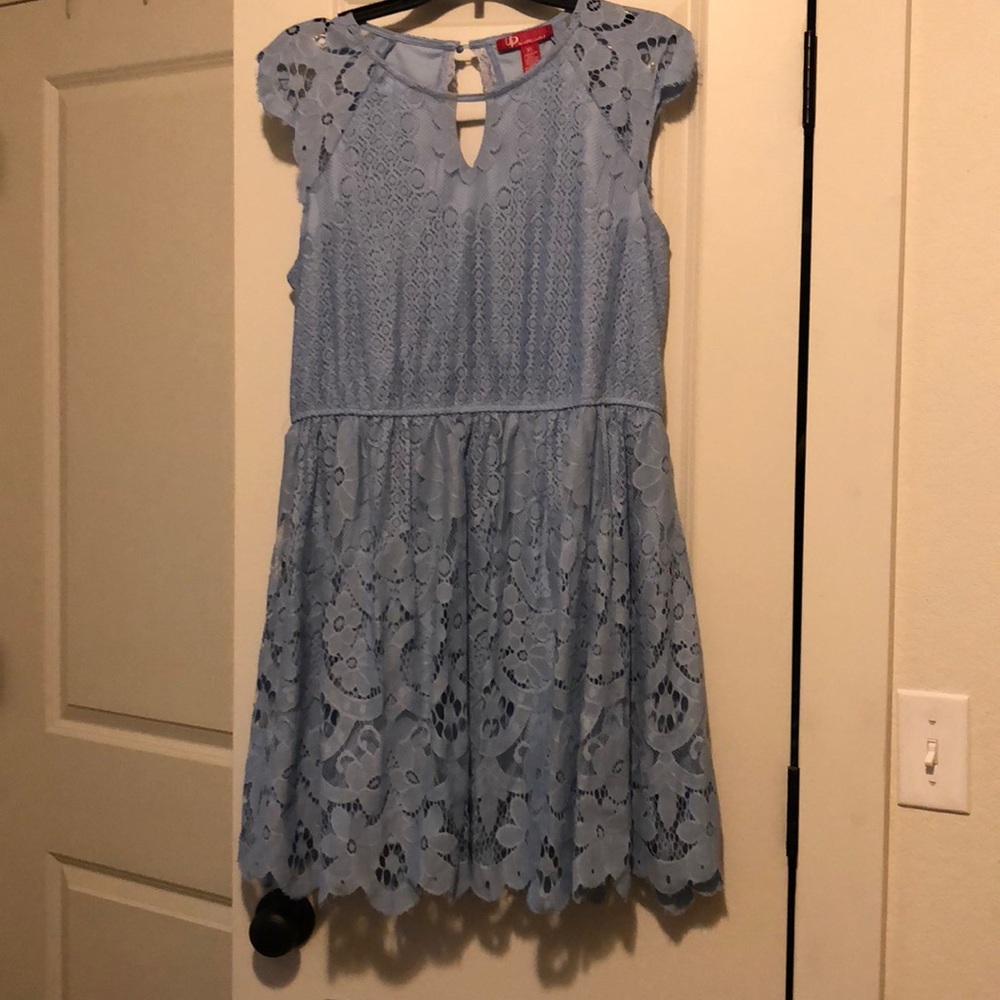 Lace Blue Dress